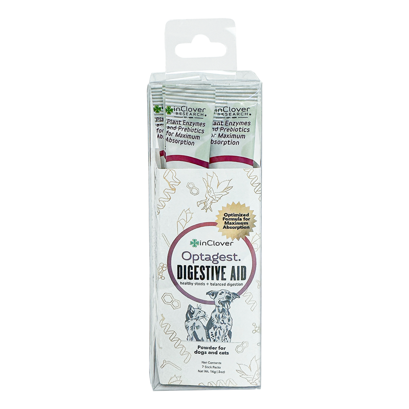 Optagest | Plant Based Prebiotics & Digestive Enzymes for Dogs & Cats, Travel Sticks