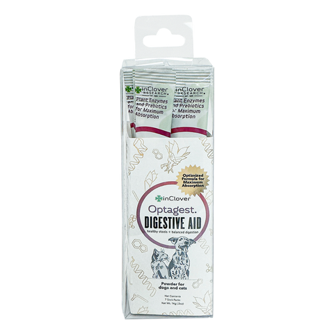 Optagest | Plant Based Prebiotics & Digestive Enzymes for Dogs & Cats, Travel Sticks